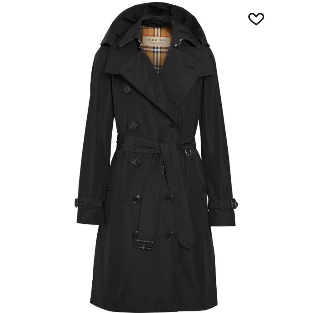 AUTHENTIC! Burberry Taffeta hooded raincoat 😍 xs